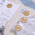 Eucalyptus Wax Seal Stickers for Invitations, 50 Pcs