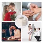 Vintage Velvet Octagon Ring Box for Weddings