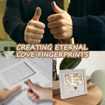 Heart Thumbprint Wedding Frame with Ink Kit