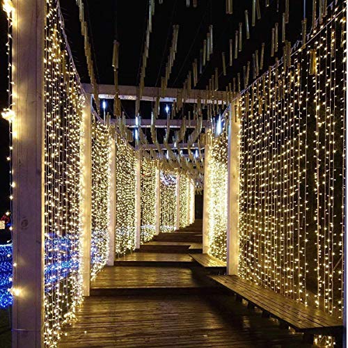 306 LED Curtain String Lights for Wedding Decorations