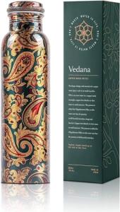 VEDANA Pure Copper Water Bottle - 1 Liter