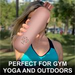 Motivational Pink Water Bottle with Time Markers