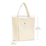 Moyaqi Canvas Tote Bag with Yoga Mat Pocket