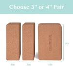 Decorative Cork Yoga Blocks – 2 Pack