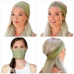 12 Women's Elastic Headbands for Yoga and Running