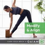 Gaiam Natural Cork Yoga Block - 4"x6"x9