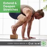 Gaiam Natural Cork Yoga Block - 4"x6"x9