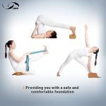 Eco-Friendly Cork Yoga Blocks with Strap - 2 Pack