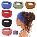 GILI 6 Pack Non-Slip Wide Headbands for Women