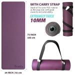 Thick Non-Slip Workout Mat with Carry Strap