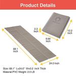 Portable Yoga and Pilates Mat - Brown Gray