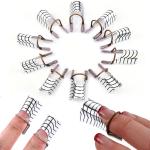 10 Pcs Reusable Aluminum Nail Art Extension Forms