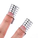 10 Pcs Reusable Aluminum Nail Art Extension Forms