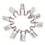 10 Pcs Reusable Aluminum Nail Art Extension Forms