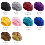 High Elasticity Satin Shower Cap for Women