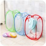 Folding Mesh Laundry and Toy Storage Basket
