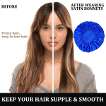 Satin Wide-Brim Sleep Hat for Women and Men