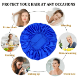 Satin Wide-Brim Sleep Hat for Women and Men