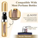 5ml Mini Aluminum Perfume Spray Bottle Set
