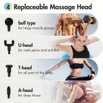 Portable Massage Gun - Deep Tissue Relief, USB Rechargeable