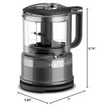 KitchenAid KFC3516QG 3.5 Cup Mini Food Processor, Liquid Graphite