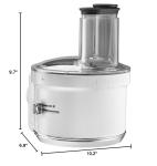 KitchenAid KSM1FPA Food Processor in Weiß