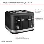 KitchenAid 4-Slice Toaster in Cast Iron Black