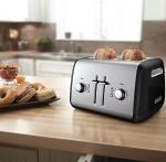 Kitchenaid Toaster 4-Scheiben, Hochheber, Onyx Schwarz