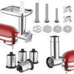 Fleischwolf & Edelstahl Raspelaufsatz für Kitchenaid