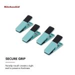 KitchenAid Set of 4 Small Bag Clips - Aqua Sky