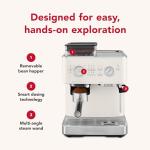 KitchenAid Espresso Maschine mit Mahlwerk, Porzellan Weiß