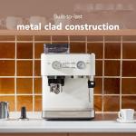 KitchenAid Espresso Maschine mit Mahlwerk, Porzellan Weiß