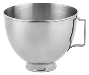 KitchenAid 4.5-Quart Edelstahl-Schüssel, Silber