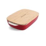 KitchenAid Rechteckige Backform mit Bambusdeckel 32 cm