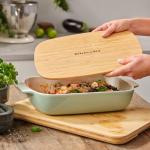 KitchenAid Backform Rechteckig mit Bambusdeckel 32 cm