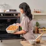 KitchenAid Rechteckige Backform mit Bambusdeckel 32 cm