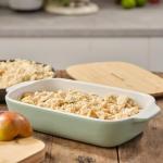 KüchenAid Rechteckige Stoneware Backform mit Deckel