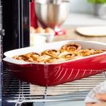 KitchenAid Rechteckige Backform mit Bambusdeckel 32 cm