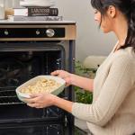 KüchenAid Rechteckige Stoneware Backform mit Deckel