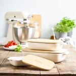 KitchenAid Rechteckige Backform mit Bambusdeckel 32 cm