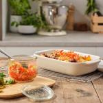 KitchenAid Rechteckige Backform mit Bambusdeckel 26 cm