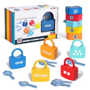 YYDeek Montessori Lock & Key Counting Toys