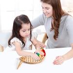 Wooden Peg Board Beads Game for Toddlers