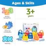 YYDeek Montessori Lock & Key Counting Toys