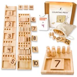 Little Bud Kids Counting Pegs Math Game