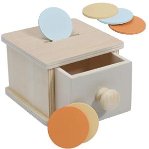 Montessori Coin Box for Toddler Learning Fun