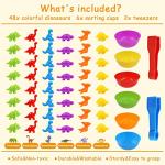 Counting Dinosaur Sorting Toys for Kids 3+
