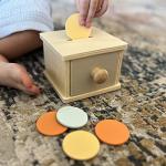 Montessori Coin Box for Toddler Learning Fun