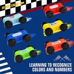 Montessori Car Ramp Toy with 6 Cars