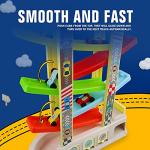 Montessori Car Ramp Toy with 6 Cars